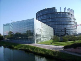 Das Parlamentsgebäude der EU